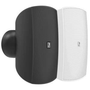AUDAC ATEO6M wall-mount speakers in black and white