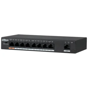 9-Port Unmanaged Network Switch with 8 PoE Ports | Dahua DH-PFS3009-8ET-96